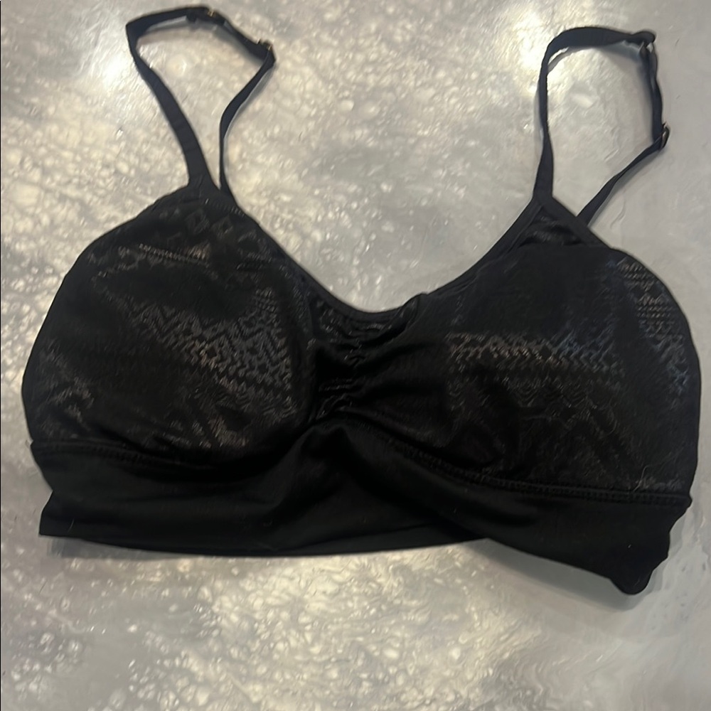 Ardene Black Patterned Bralette